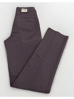 NWT Men’s Bills Khakis 100% Cotton Muted Eggplant Pleated Dress Pants Size 33
